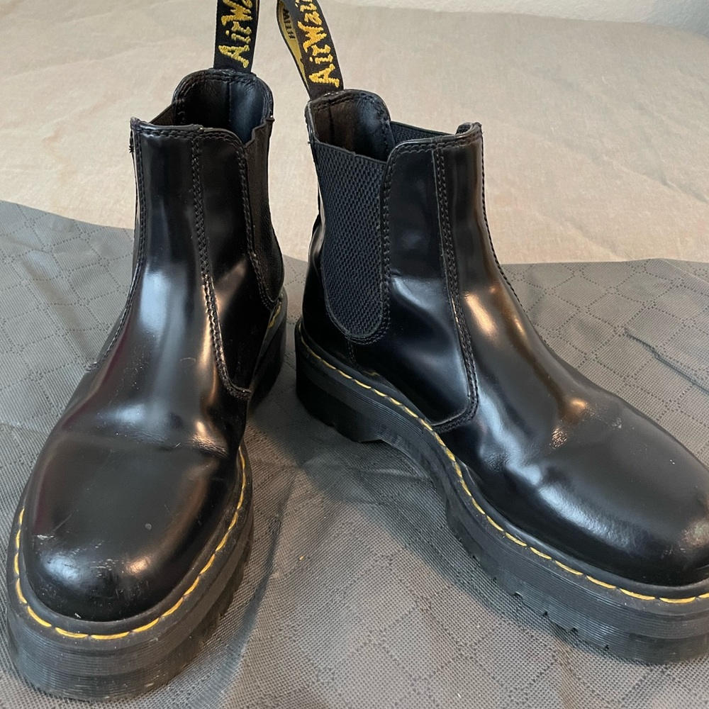 Dr. Marten’s Chelsea quad platform boot